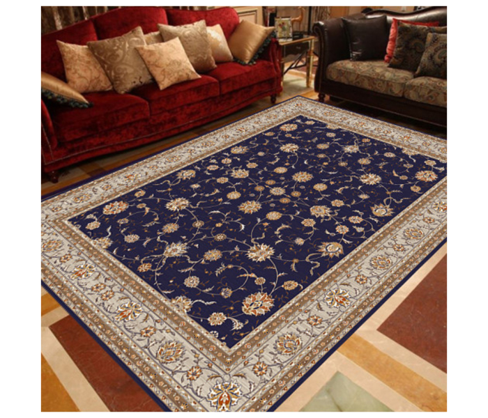 Sharpdo Printed Floor Carpet - Dark Blue - Zoom Image