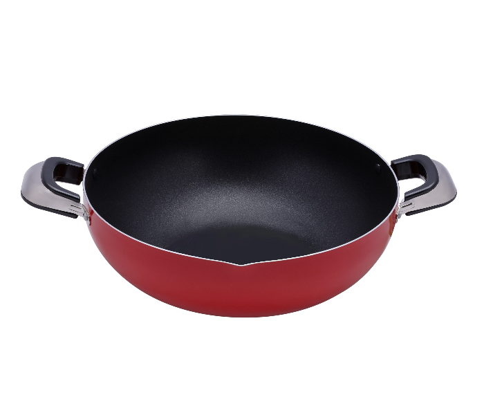 Royalford RF324WP26 26cm Non Stick Wok Pan - Red - Zoom Image 1