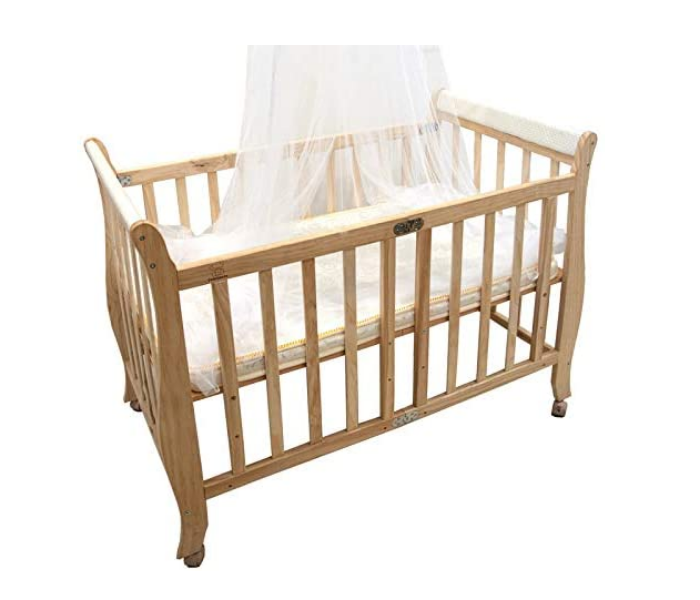 Lelefante Baby Bed with Wheels - Beige - Zoom Image