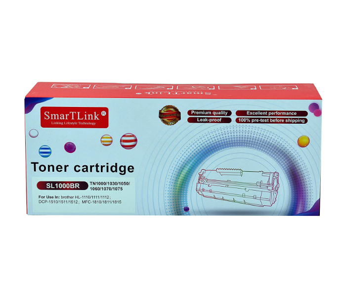 SmartLink SL1000BR Compatible Toner Cartridge for Brother TN1000/1030/1050/1060/1070/1075 HL-1110/1111/1112- B MFC-1810/1811/1815- DCP-1510/1511/1512 - Zoom Image 1