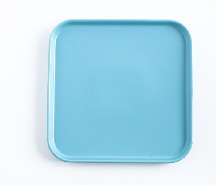 Shuer LJX10068 8 inch Ceramic Square Pizza Plate - Sky Blue - Zoom Image