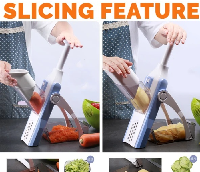 Aromate Kitchen Hand Manual Vegetable Cutting Sicing Peeler Grater Slicer - Zoom Image 1