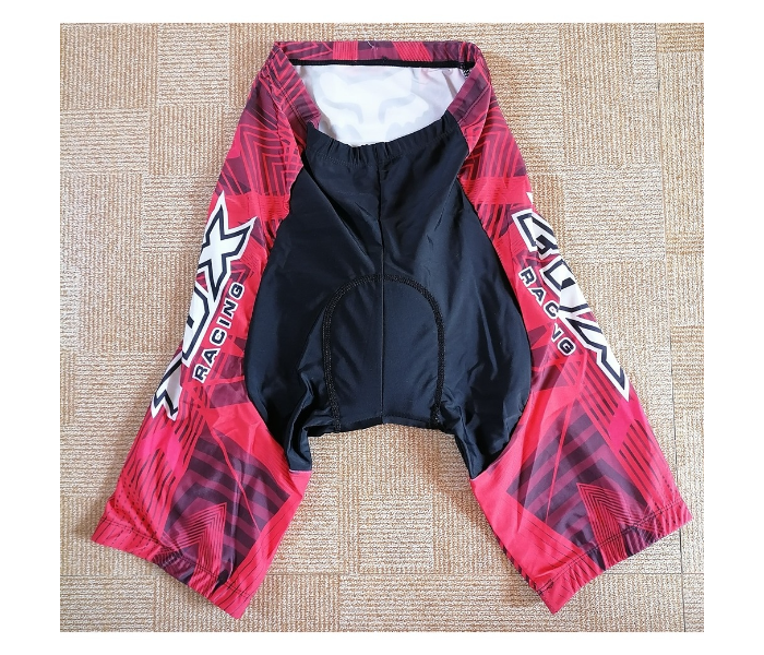 Cycling Shorts With Soft Padding And Elastic Band Extra Large - Fox Red Print - Zoom Image 1