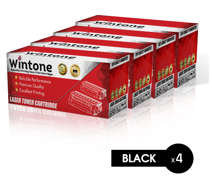 Wintone Pack of 4 SCX5635MLT D208L Laser Toner Cartridge is Compatible for Samsung SCX 5635 5638 5800 5835 5900 5935 FN HN Series NX - Black - Zoom Image