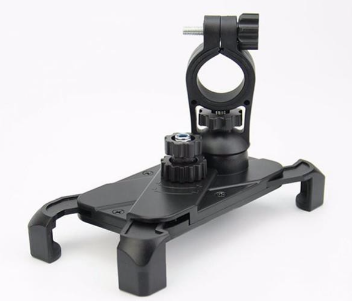 Mobile Holder for Bicycle and E-Scooters with 360 Degree Rotation High Quality Plastic - Black - Zoom Image 8