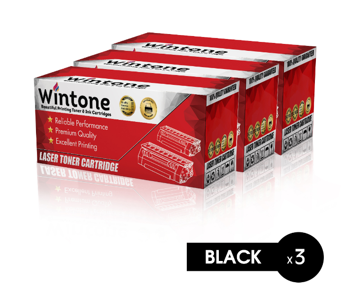 Wintone Set of 3 Pack C3906A 06A Laser Toner Cartridge is Compatible for HP LaserJet and Canon i-SENSYS LBP - Black - Zoom Image