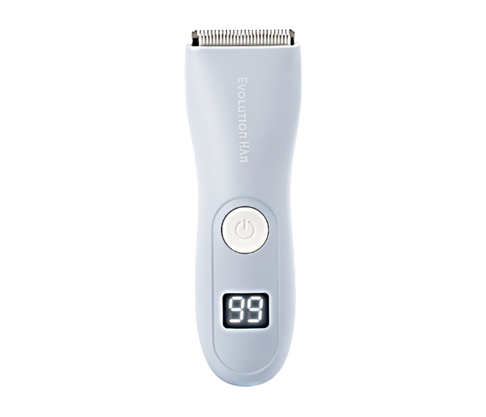 Evolution Han FH030800107 Hanyan Waterproof And Silent Electric Display Baby Hair Clipper - Grey and Blue - Zoom Image 1