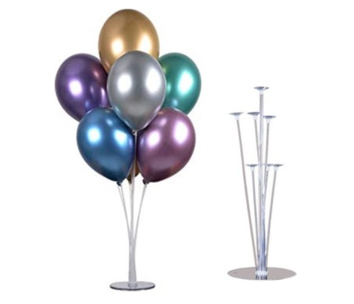 Clear Balloon Centerpiece 7 Pieces Reusable Stand Table and Desktop Holder  - Zoom Image 1