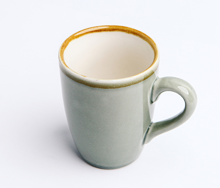 Shuer XY30037 320ml Ceramic Kiln Changing Glaze Mug - Grey - Zoom Image