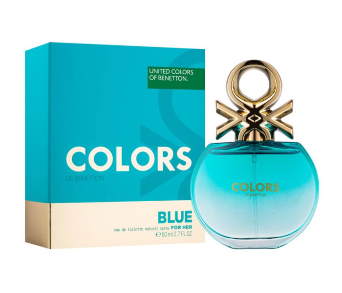 Benetton 80ml Colors de Blue Eau de Toilette for Women - Zoom Image 1