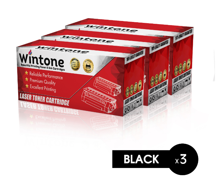 Wintone Set of 3 Pack MLT D105L Laser Toner Cartridge is Compatible for Samsung SCX ML SF Series W R N ND FN F FW P - Black - Zoom Image