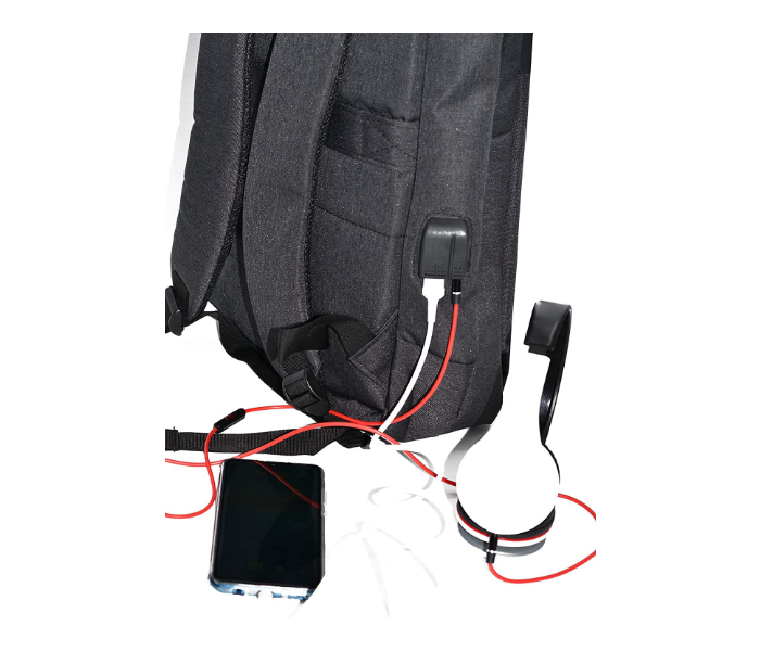 SmartLink SL132B Anti-Theft Travel Backpack with USB Charging - Black - Zoom Image 2