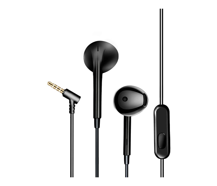 Iends IE-HS002 Wired Earphones Stereo Sound in-Ear Earbuds - Black - Zoom Image 1