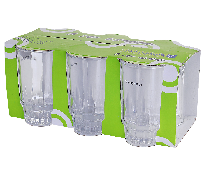 Royalford RF1385-GT6 9 oz Glass Tumbler - 6 Pieces - Zoom Image 4