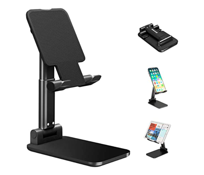 Jongo Folding Desktop Phone and Tab Stand- Black  - Zoom Image 1