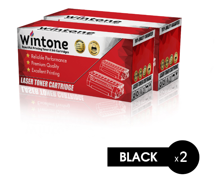 Wintone Set of 2 Pack MLT D105L Laser Toner Cartridge is Compatible for Samsung SCX ML SF Series W R N ND FN F FW P - Black - Zoom Image