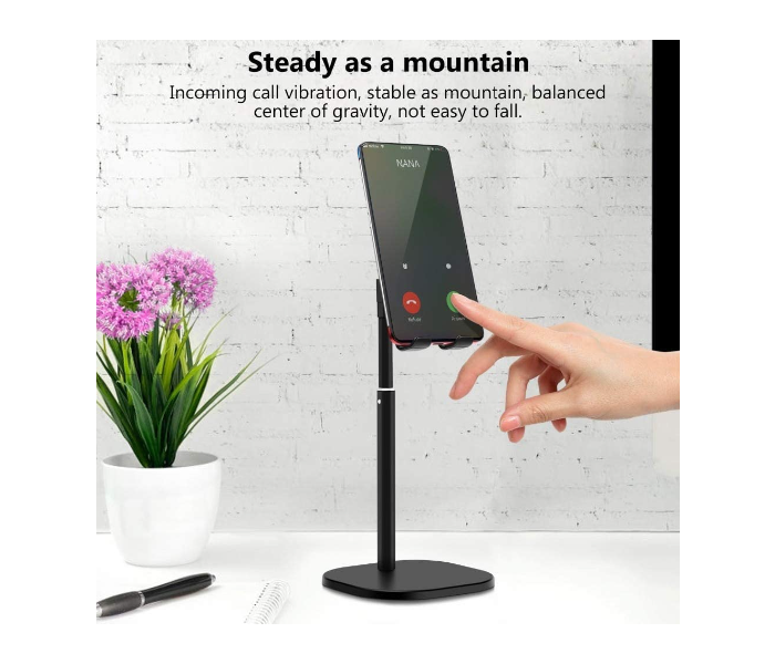 Trands TR-ST714 Multi-Angle Adjustable Phone and Tablet Stand - Black - Zoom Image 2