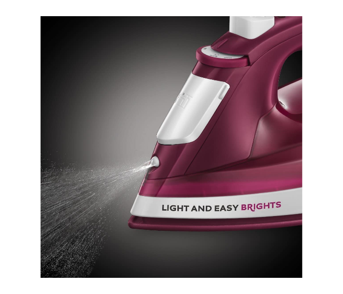 Russell Hobbs RH24820 2400W Light and Easy Brights Steam Iron - Mulberry - Zoom Image 5