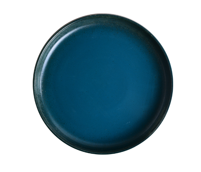 Shuer YD10010 9.5 inch Highedged Fin Plate - Dark Blue - Zoom Image