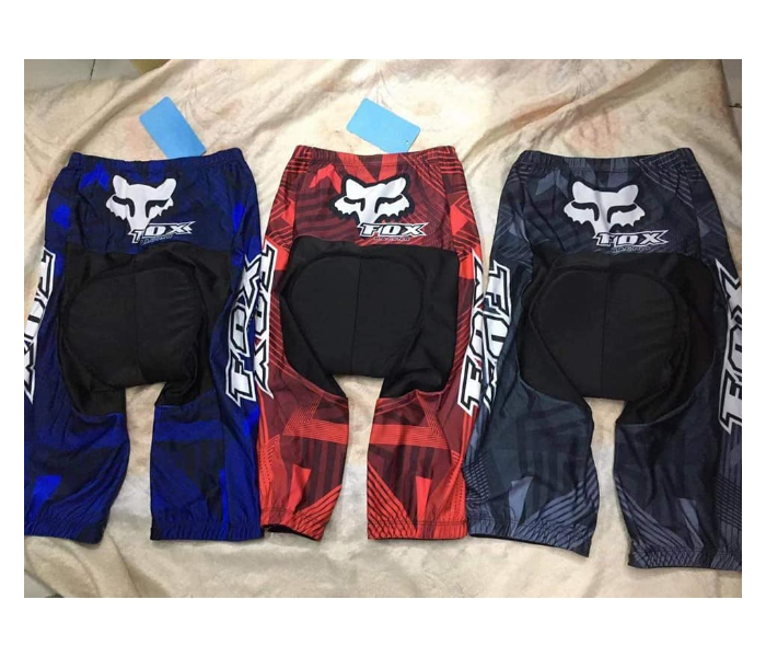 Cycling Shorts With Soft Padding And Elastic Band Medium - Fox Black and Gray Combination Print - Zoom Image 2