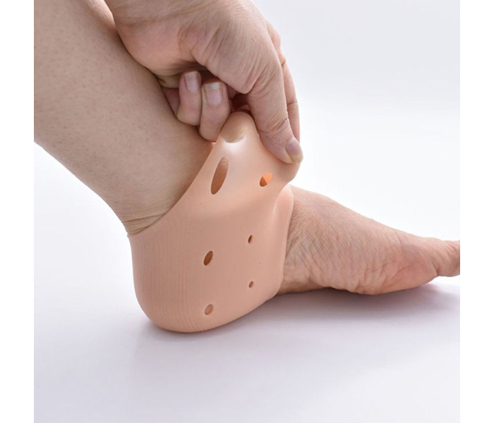 Pair Of Protective Silicone Shoe Heel Cases - Beige - Zoom Image 4