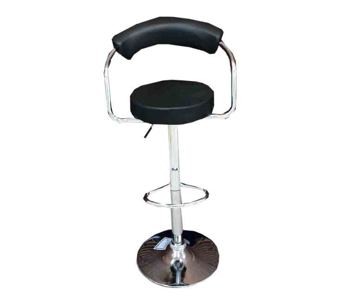 Adjustable Leather Bar Chair Style 10 Office Chair Bar Stool  - Black - Zoom Image