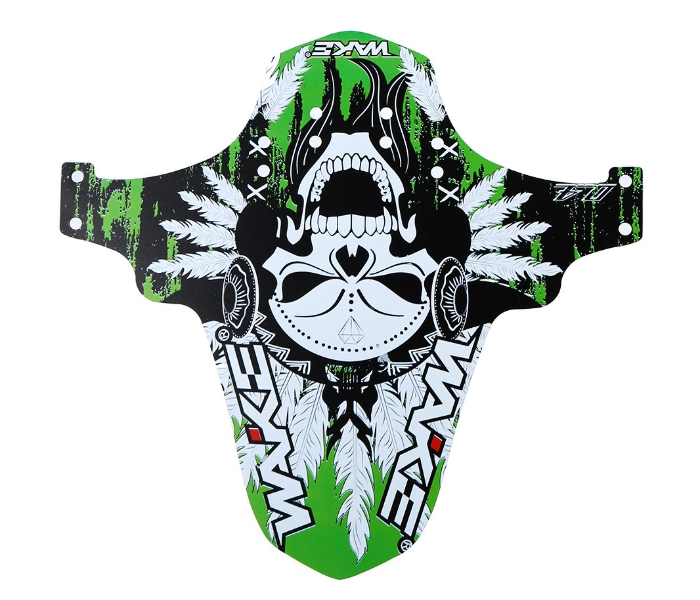 Mountain Bike Fender Mudguard Design 2 - Green - Zoom Image 1