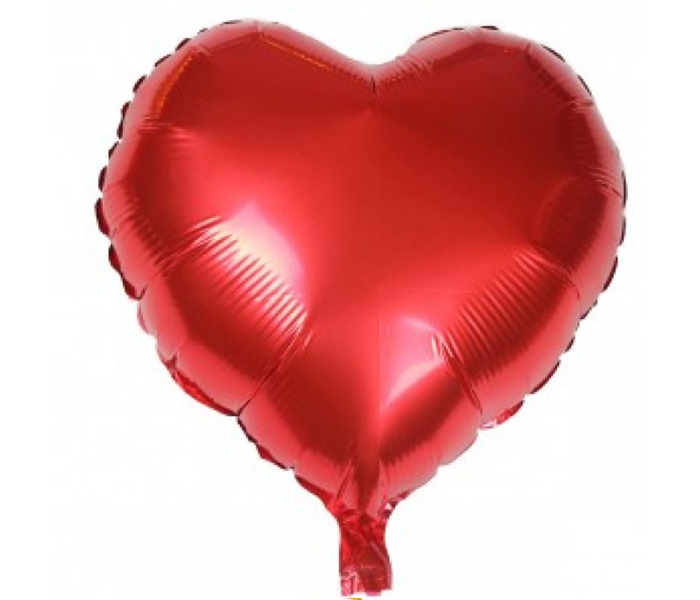 Folio 24 Inch Red Heart Shaped Helium Balloon - Zoom Image