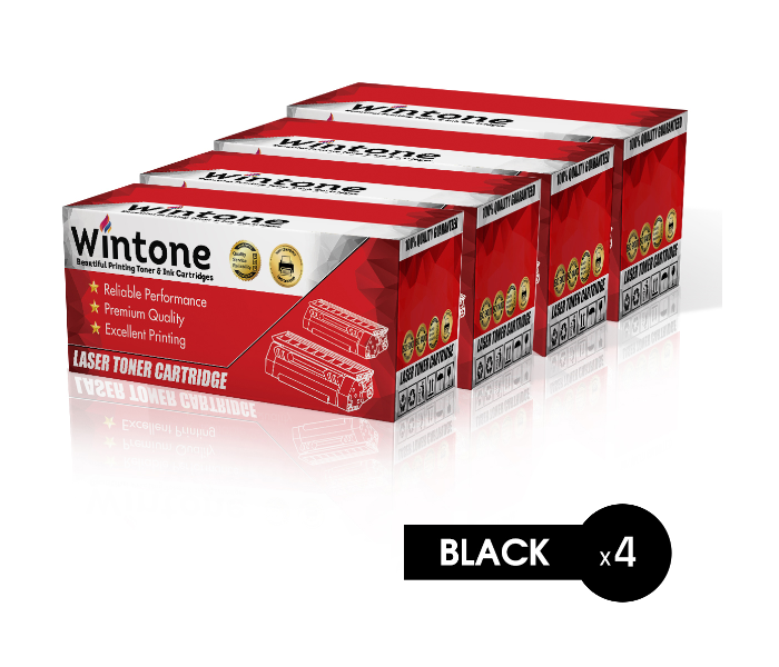 Wintone Pack of 4 SCX1610 ML4521 Laser Toner Cartridge is Compatible for Samsung SCX 4321 4521 F FR - Black - Zoom Image