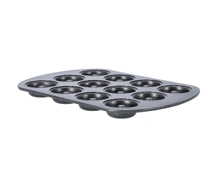 Royalford RF9904 12 Cavity Mini Donut Pan - Dark Grey - Zoom Image 2