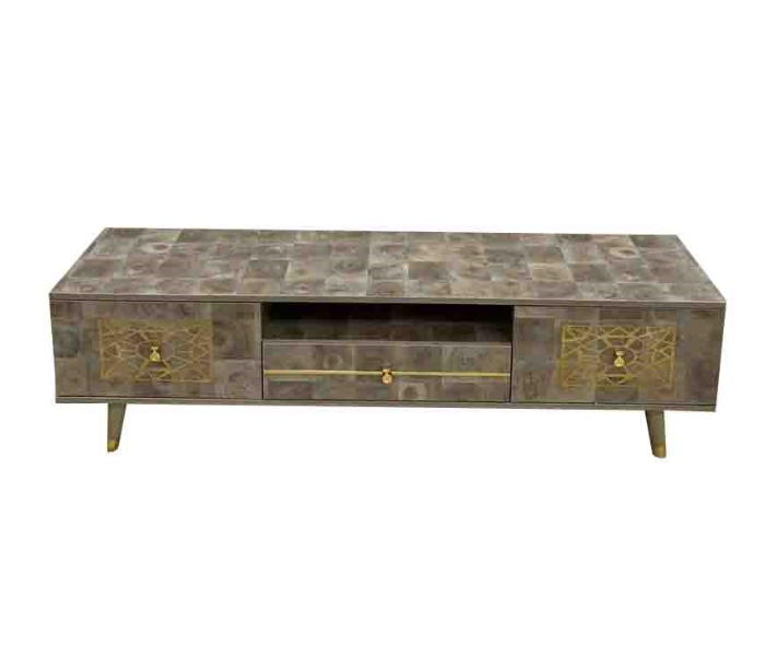 Wooden Style 4 TV Table - Brownly Nude - Zoom Image