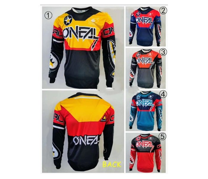 O NEAL Sublimated Longsleeves Jersey Double XL for Cycling and Scooters - Light Blue - Zoom Image 2