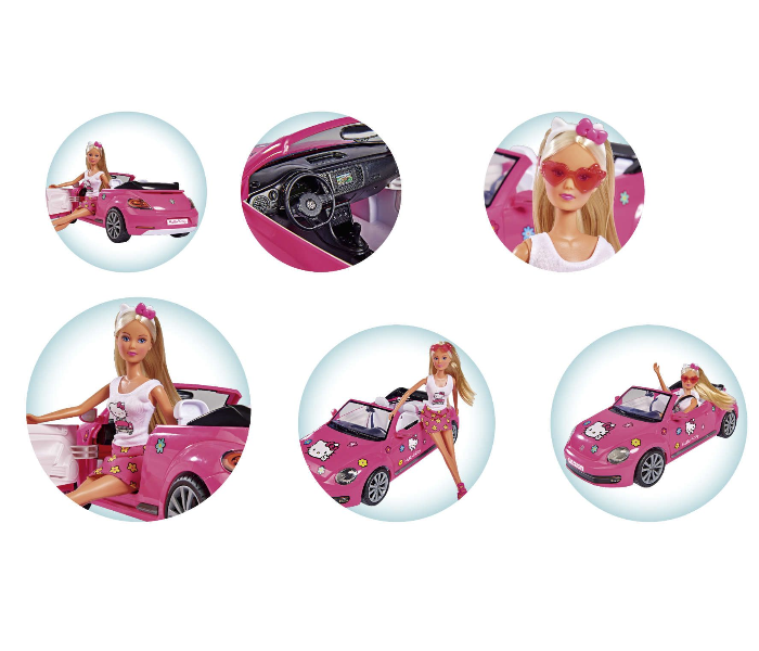 Simba 109283023 Hello Kitty Steffi Love Vw Beetle Cabriolet - Zoom Image 2