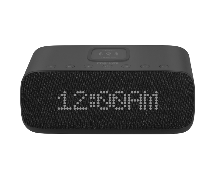 Promate EVOKE 10W Bluetooth Speaker with Qi Wireless Charger - Black - Zoom Image 1