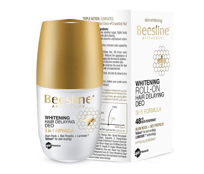 Beesline 50ml Whitening Roll On Hair Delaying Deodorant - Zoom Image 2