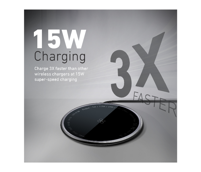 Promate MAGTAG-15W Magnetic 15W Wireless Charger with USB-C Connector - Black - Zoom Image 2