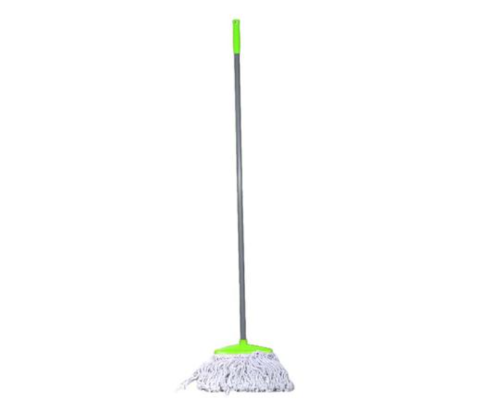 Royalford RF9642 Cotton Mop Head With Iron Pole - Grey and Green - Zoom Image