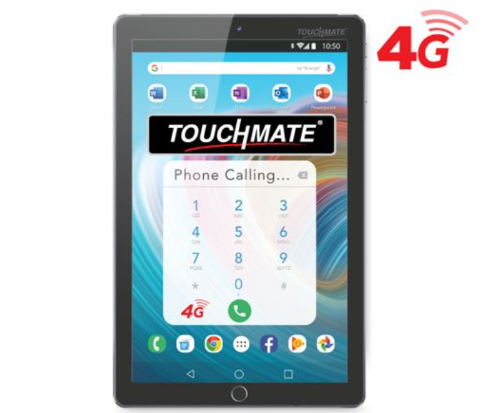 Touchmate10.1 inch 3GB RAM 32GB 4G Calling Quad Core Tablet - Black - Zoom Image 3