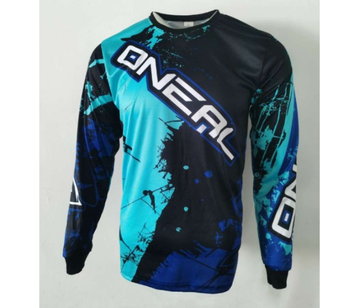 ONEAL2 Sublimated Longsleeves LARGE Jersey for Cycling and Scooters - Blue - Zoom Image 1