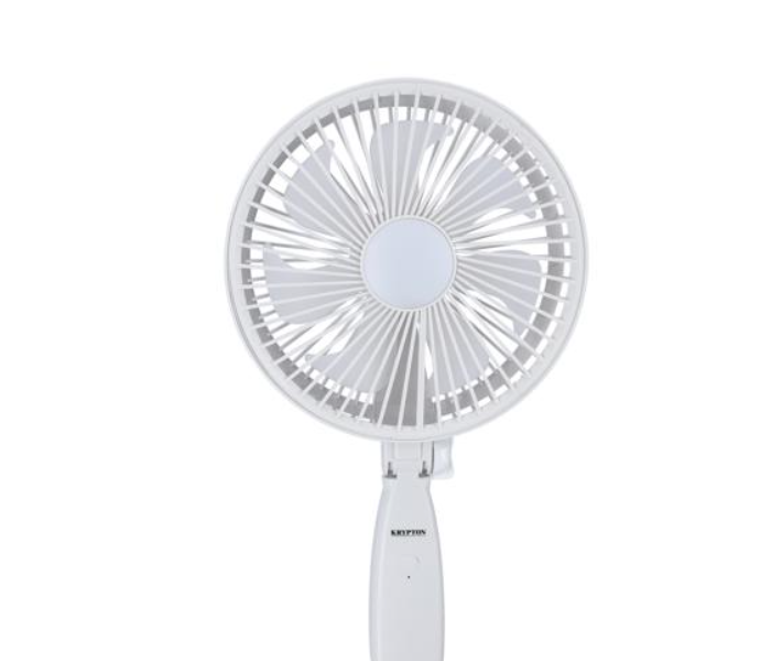 Krypton KNF6266 USB Rechargeable 3 Speed Stand Fan- White - Zoom Image 2