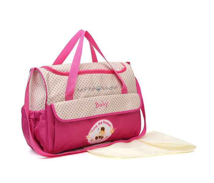 Kidle 8804T Set of 5 Piece Baby Diaper Bag - Pink - Zoom Image 5