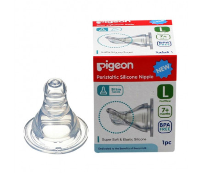 Pigeon 1 Pieces Peristaltic Nipple L Box - Clear - Zoom Image