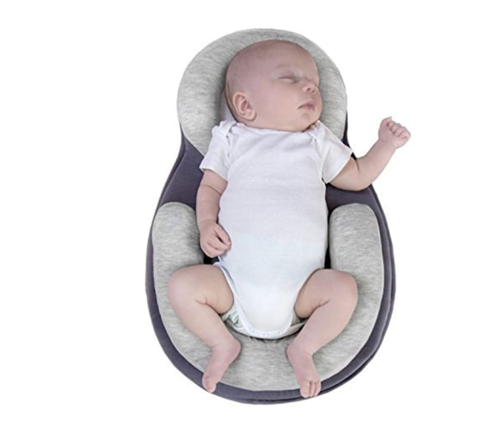 Ultra-Soft Breathable Newborn Portable Nursing Baby Lounger - Grey - Zoom Image 3