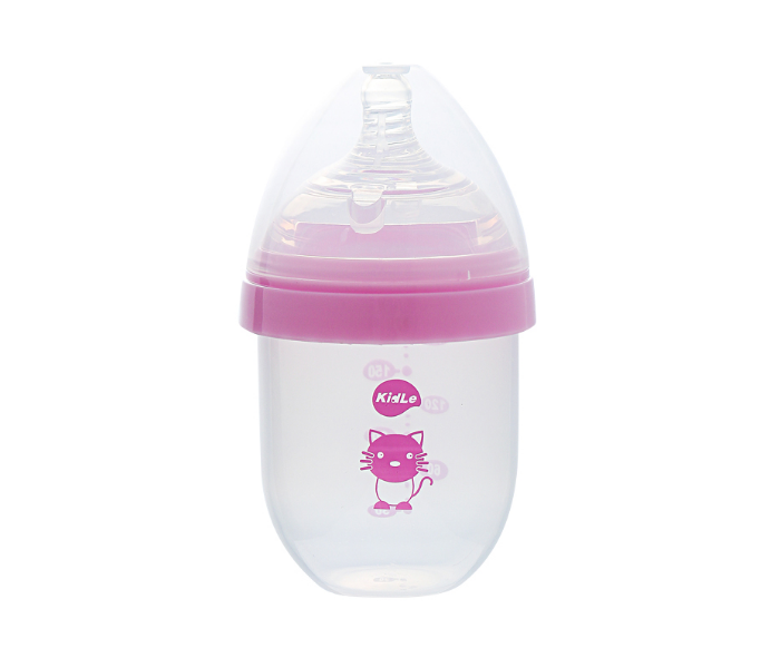 Kidle CJM0001 180ml Super Wide Mouth Feeding Bottle - Pink - Zoom Image 1