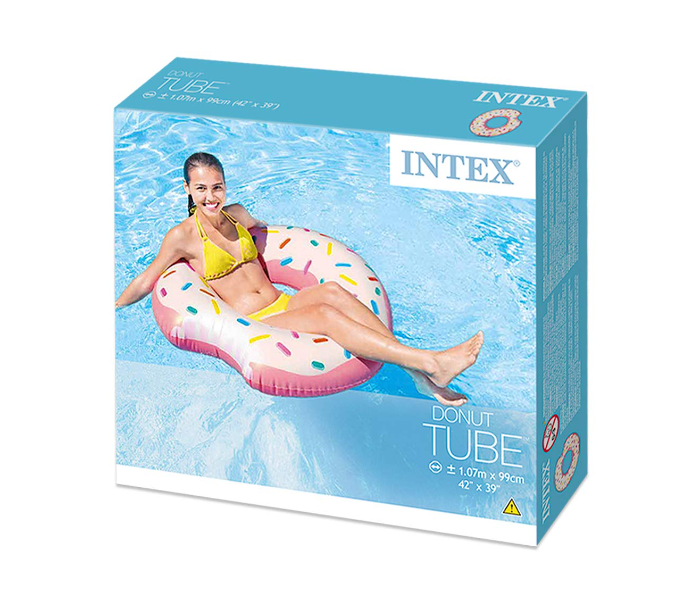 Intex Inflatable Donut Tube Pool Float - Pink - Zoom Image 4