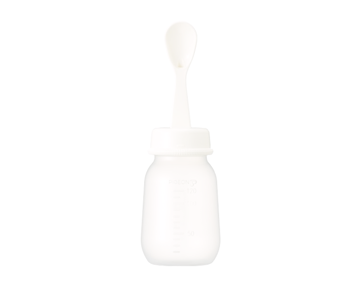 Pigeon 120ml Weaning Bottle With Spoon - White - Zoom Image 1