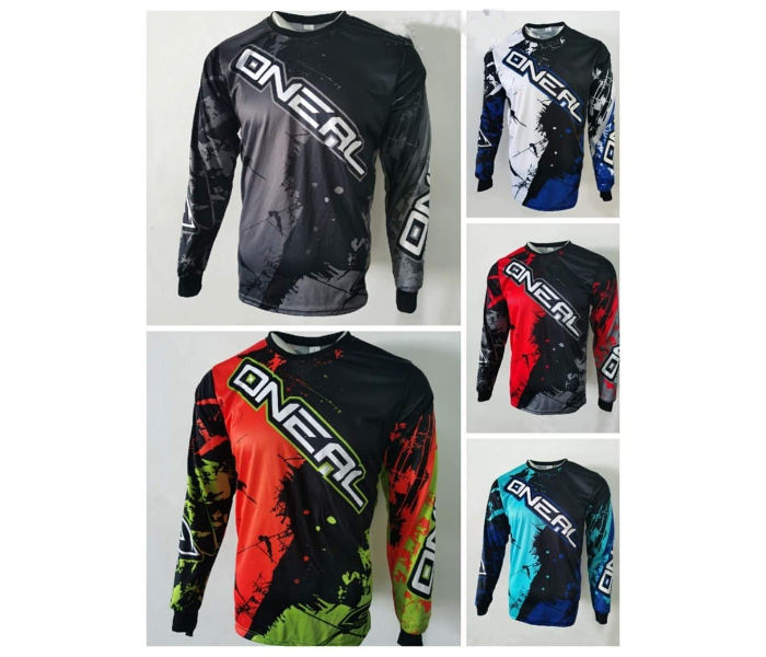 ONEAL2 Sublimated Longsleeves LARGE Jersey for Cycling and Scooters - Blue - Zoom Image 2