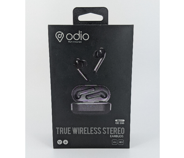 Odio OD506 True Wireless EarPods- Black - Zoom Image 2