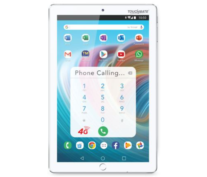 Touchmate10.1 inch 3GB RAM 32GB 4G Calling Quad Core Tablet - White - Zoom Image 2