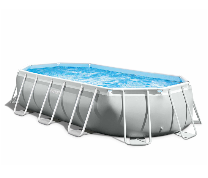 Intex 26798 Prism Frame Oval Swimming Pool 503x274x122cm Swimming Pool Complete Set with Ladder and Pump COVER AND GROUND CLOTH  - Zoom Image 5